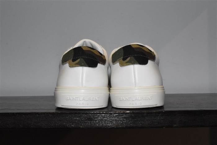 White Leather Saint Laurent Sneaker, size 5