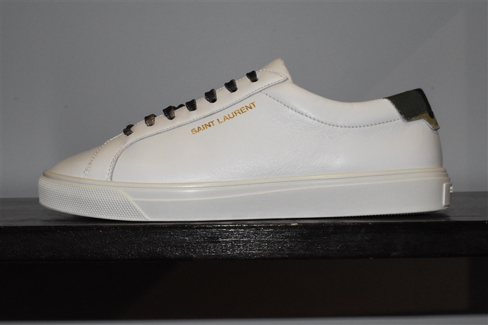 White Leather Saint Laurent Sneaker, size 5