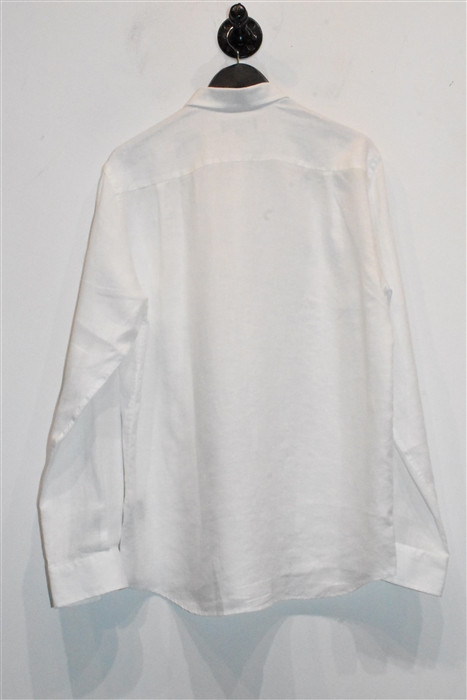Bright White Vilebrequin Button Shirt, size XL