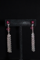 Rhodium Nina Ricci Earrings, size O/S