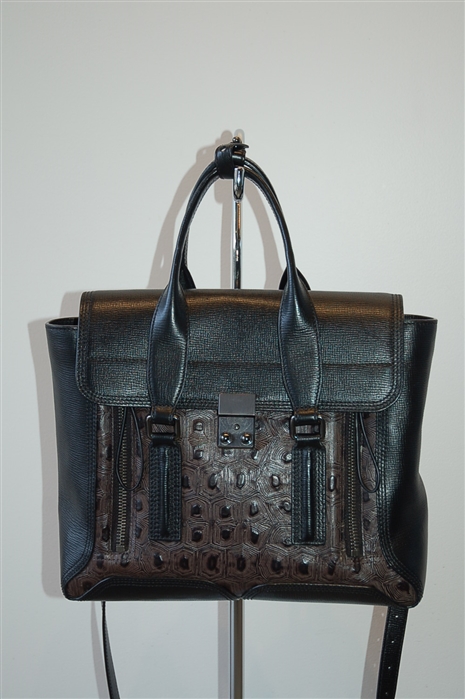 Black Leather 3.1 Phillip Lim Satchel, size M