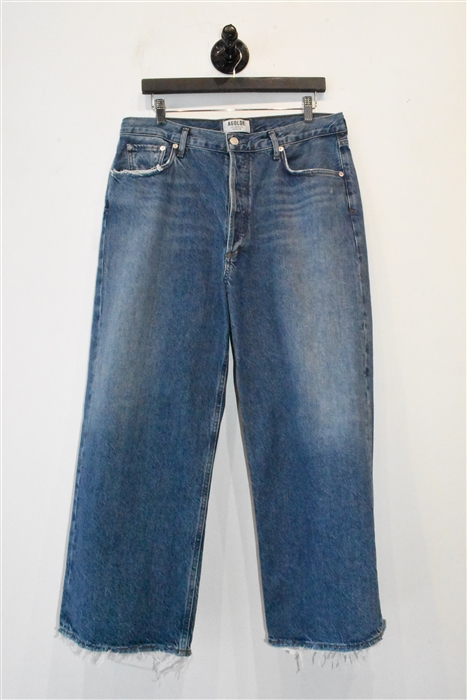 Denim Blue Agolde Wide-Leg, size 32
