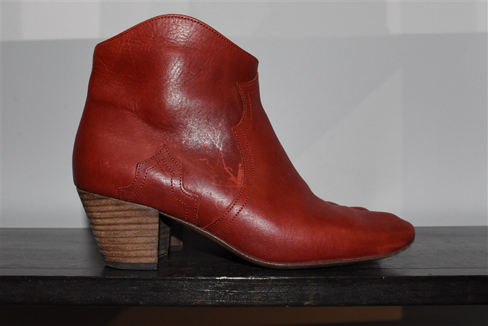 Dark Red Isabel Marant Ankle Boots, size 8