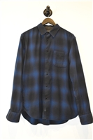 Blue Check Rag & Bone Button Shirt, size L