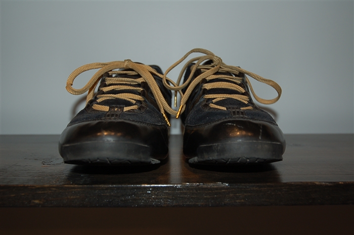 Black Leather Y-3 - Yohji Yamamoto Sneaker, size 9.5