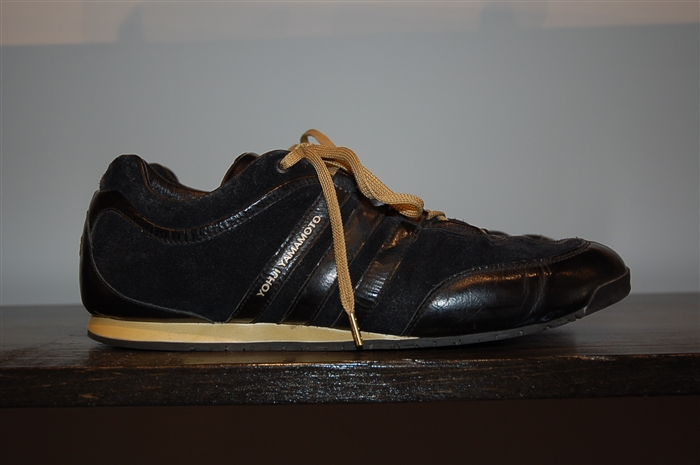 Black Leather Y-3 - Yohji Yamamoto Sneaker, size 9.5