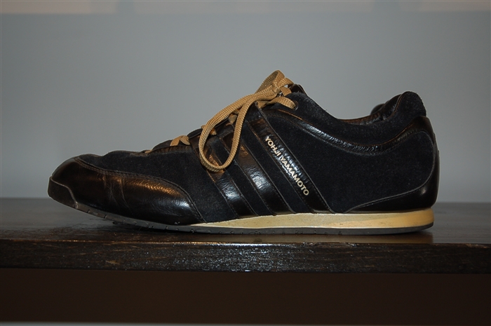 Black Leather Y-3 - Yohji Yamamoto Sneaker, size 9.5