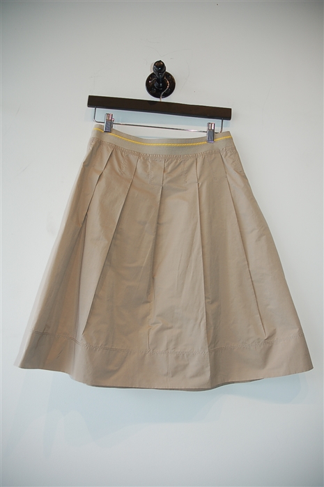 Beige Lida Baday Pleated Skirt, size 2