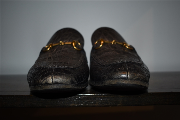 Dark Smoke Gucci Loafer, size 8.5