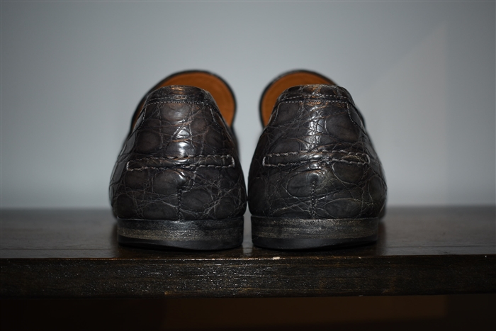 Dark Smoke Gucci Loafer, size 8.5