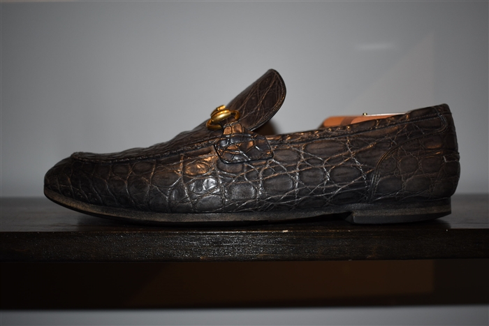 Dark Smoke Gucci Loafer, size 8.5