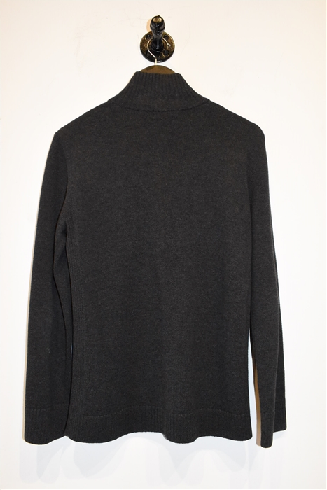 Charcoal Burberry Zippered Sweater, size S