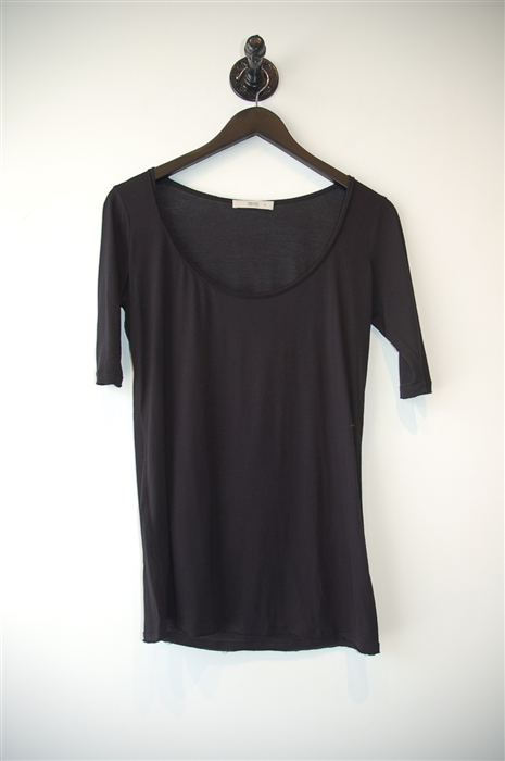 Basic Black Prada Short-Sleeved Top, size S