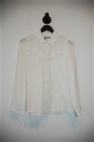 Soft White A.P.C. Button Blouse, size S