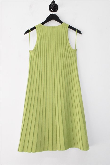 Chartreuse Adolfo Dominguez Trapeze Dress, size M