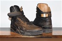 Black Leather Givenchy High-Top Sneakers, size 10