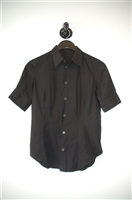 Basic Black Helmut Lang Short-Sleeved Top, size 6