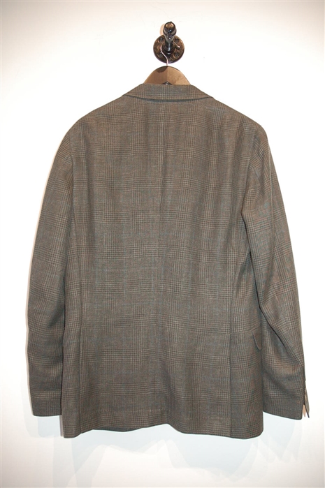 Glen Plaid Brunello Cucinelli Sport Coat, size 38