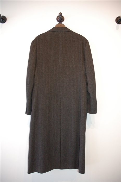 Herringbone Z Zegna Cashmere Coat, size L