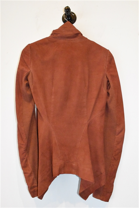 Rust Rick Owens Leather Jacket, size 8