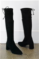 Black Suede Stuart Weitzman Tall Boots, size 9