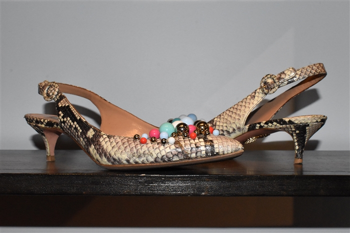 Snakeskin Aquazzura Sling-Back, size 8