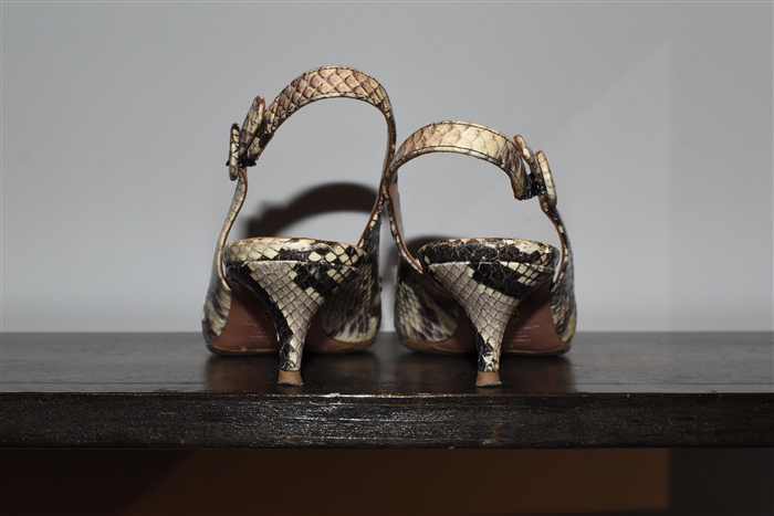 Snakeskin Aquazzura Sling-Back, size 8
