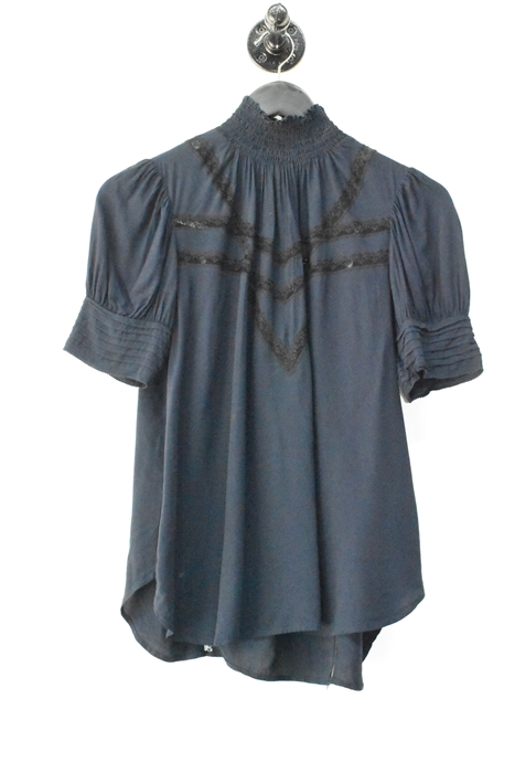 Navy Zadig & Voltaire Short-Sleeved Top, size S