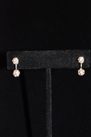 Rhodium Nina Ricci - Vintage Earrings, size O/S
