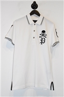 Soft White Philipp Plein Polo, size M