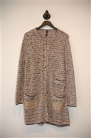 Pink Tweed Marc Cain Sweater Coat, size 12
