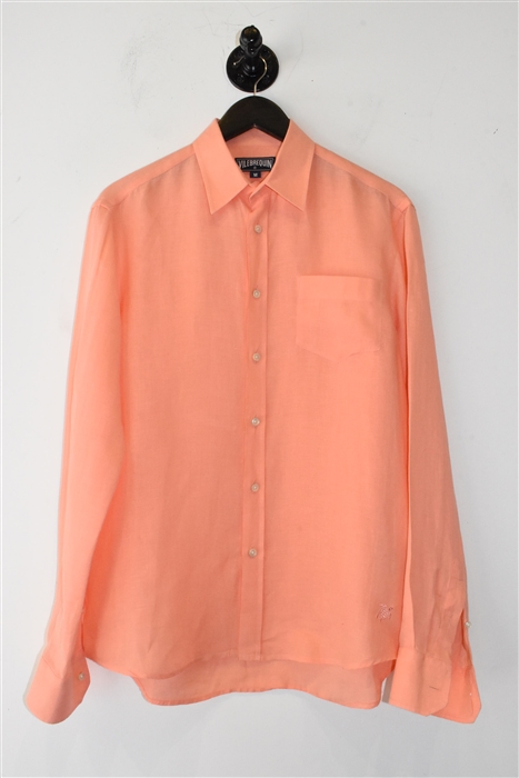 Peach Vilebrequin Button Shirt, size M