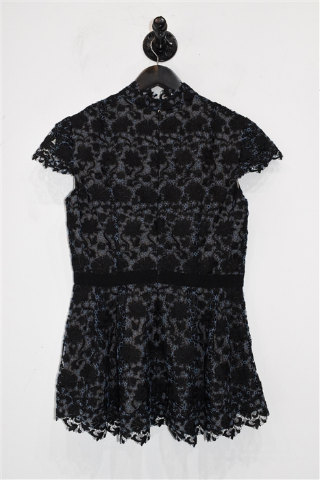 Black Lace Erdem Peplum Top, size 6