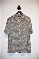 Floral All Saints Short-Sleeved Shirt, size S