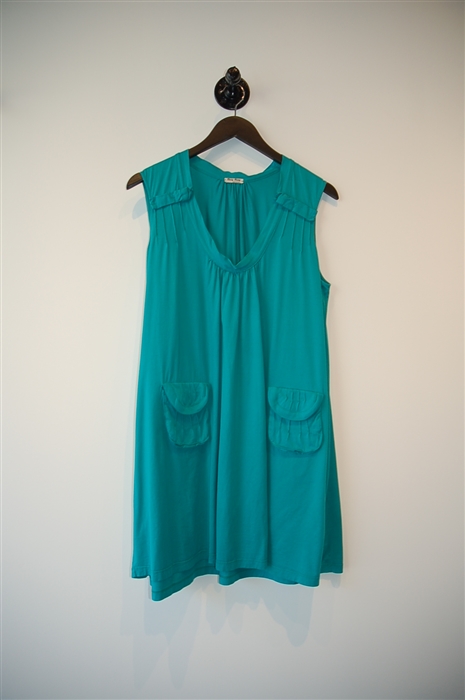 Turquoise Miu Miu Babydoll Dress, size XL