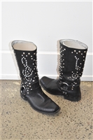 Black Leather D&G - Dolce & Gabbana Boots, size 10