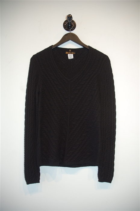 Basic Black Loro Piana Pullover, size 8