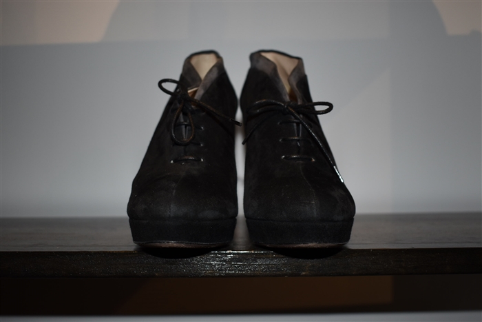 Black Suede Prada Booties, size 10.5