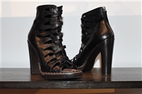 Black Leather Proenza Schouler Booties, size 6.5