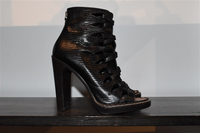 Black Leather Proenza Schouler Booties, size 6.5