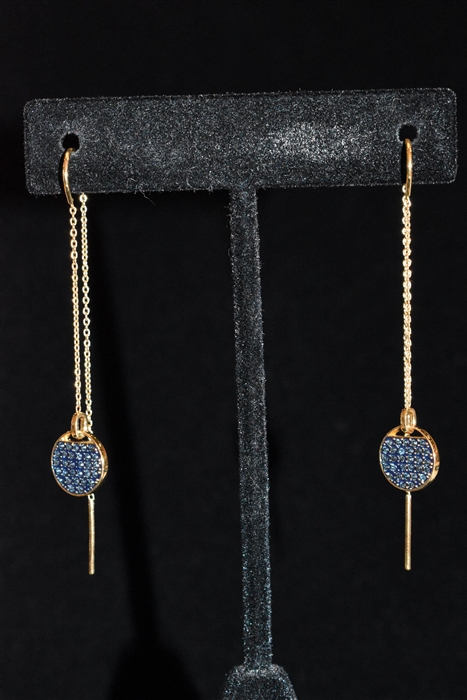 Rose Gold Swarovski Earrings, size O/S