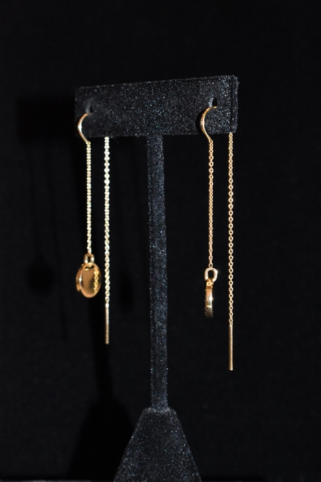Rose Gold Swarovski Earrings, size O/S