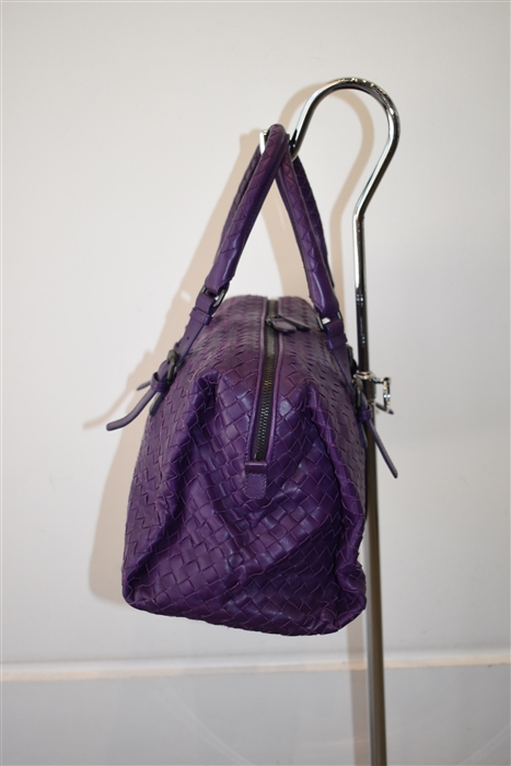 Plum Bottega Veneta Satchel, size M