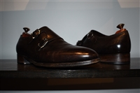 Espresso John Lobb Monkstrap, size 9.5