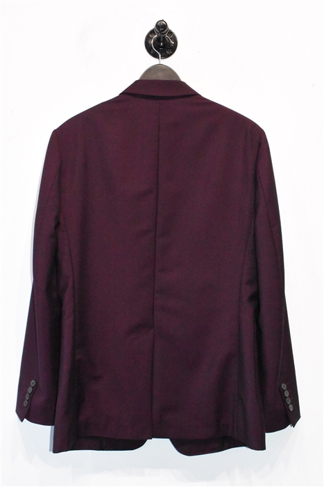Burgundy Burberry Two-Piece Suit, size 42