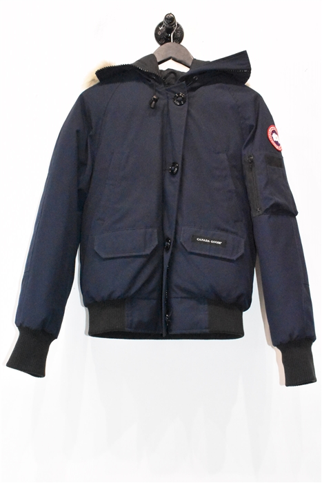 Navy Canada Goose Bomber Jacket, size S