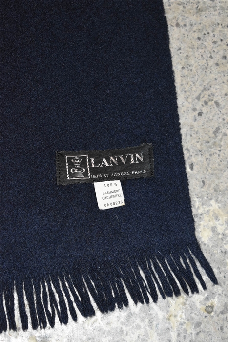 Navy Lanvin Scarf, size O/S