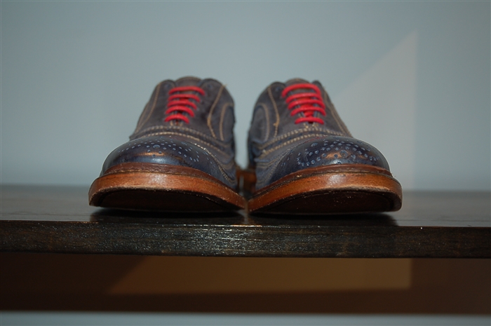 Burnished Blue Allen Edmonds Oxford, size 7