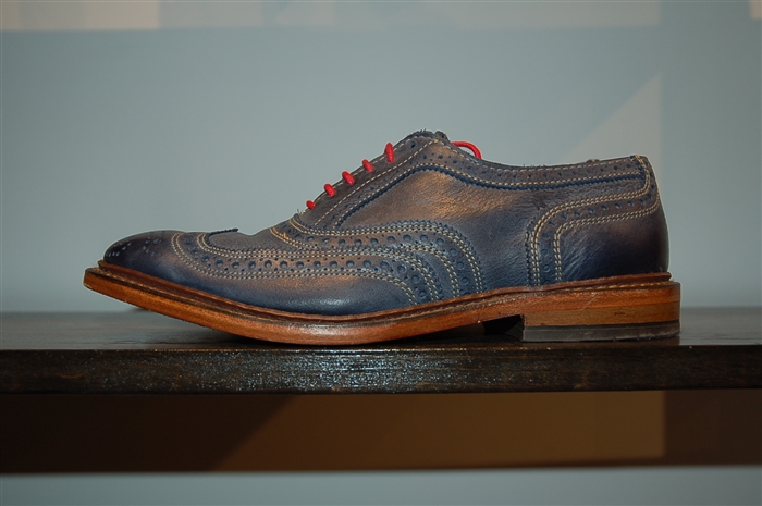 Burnished Blue Allen Edmonds Oxford, size 7