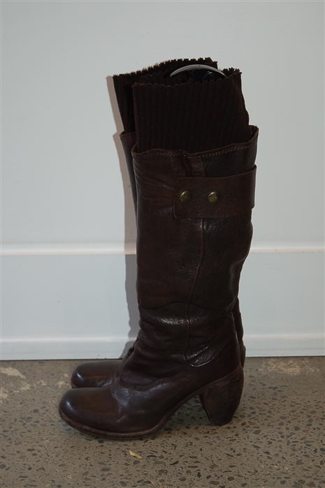 Espresso Marsell Tall Boots, size 10
